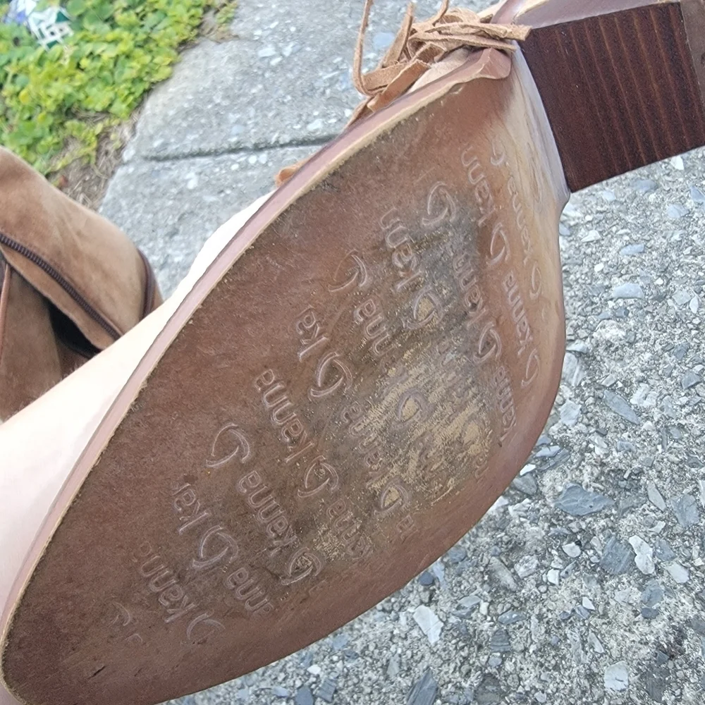 kanna cognac suede